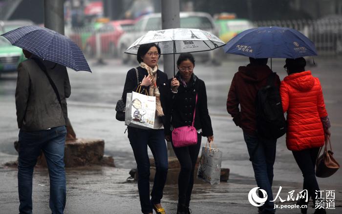 立冬节气 南昌霪雨霏霏气温低