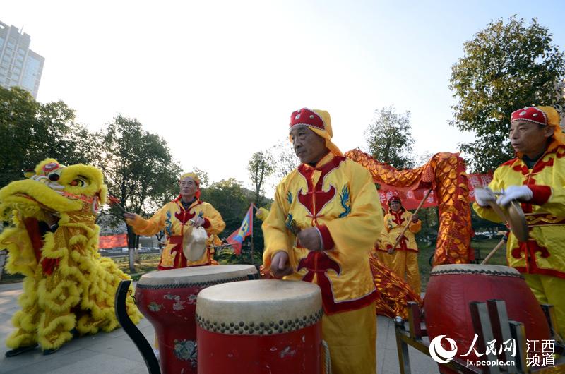 南昌:敲起得胜鼓 欢乐迎新年