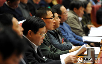 江西省十二屆人大五次會議現場。