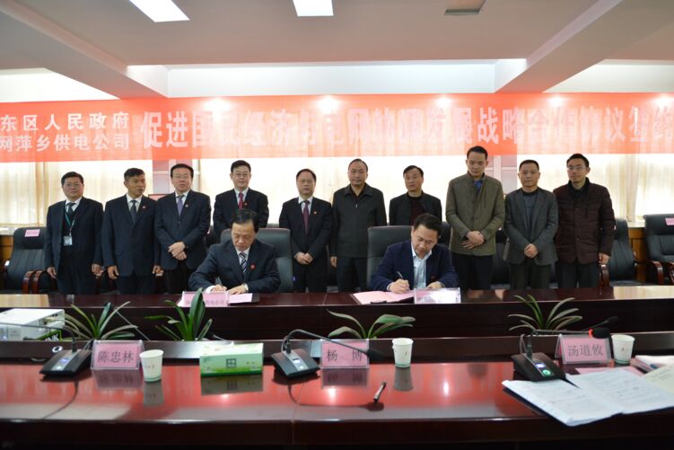 国网萍乡供电公司与湘东区政府签订促进国民经