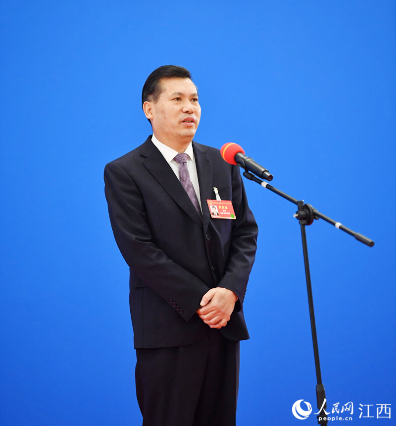 江西省乡村振兴局党组书记、局长刘洪。人民网 时雨摄
