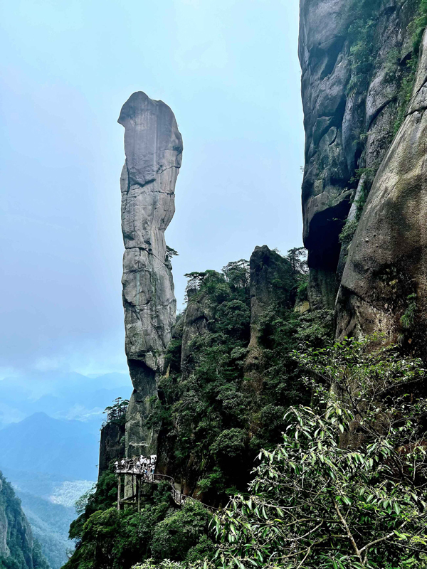 江西三清山美景。石林摄