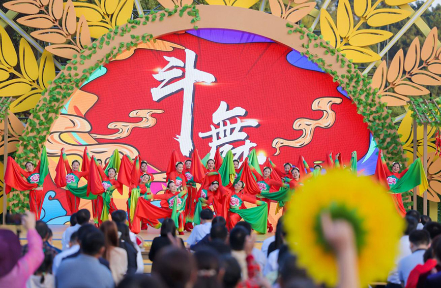 “村晚”现场。 陈玉明摄