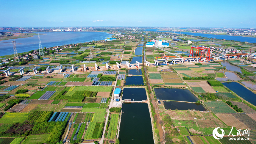 南昌市东湖区扬子洲镇蔬菜基地绿意盎然。人民网记者 毛思远摄