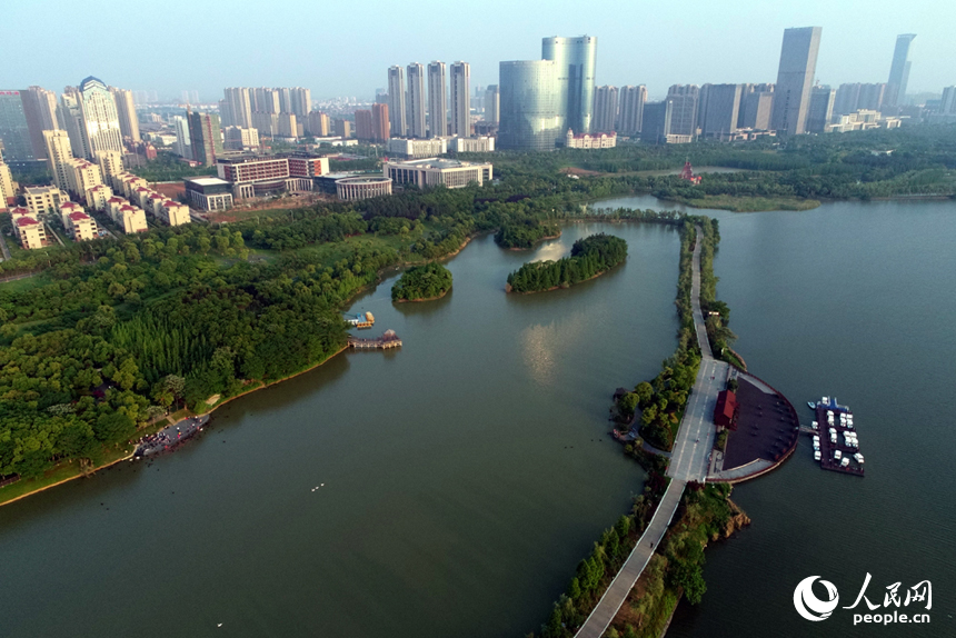 南昌市艾溪湖濕地公園。人民網記者 時雨攝