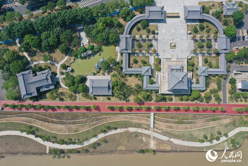 長江國家文化公園九江城區段美景如畫。人民網記者 時雨攝