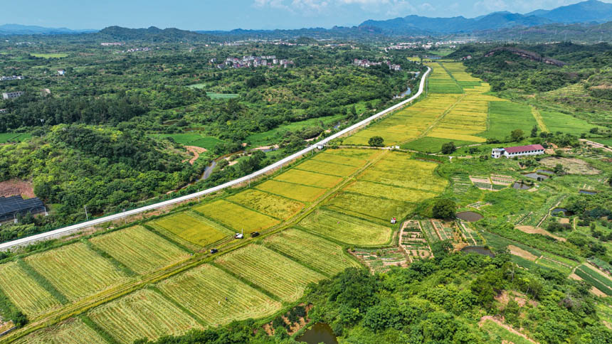 航拍江西省撫州市南豐縣市山鎮前山村。李煜祖攝