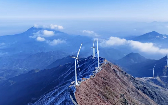 江西上猶：雪后“風”景如畫