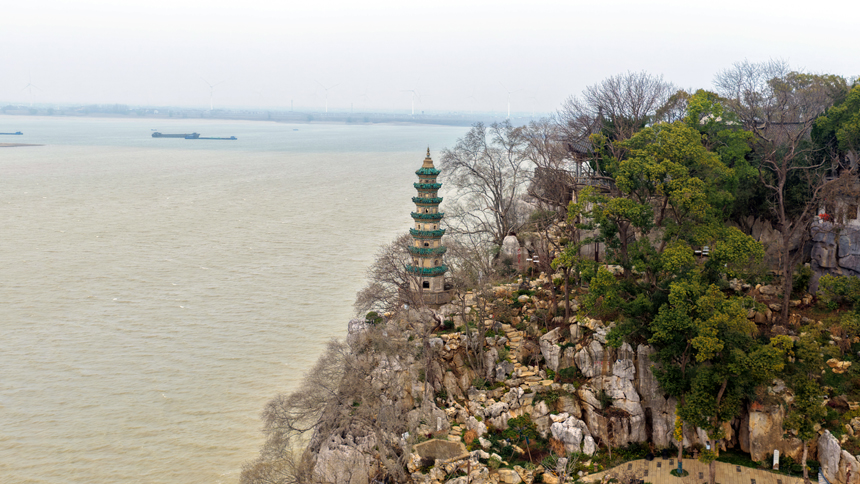 鄱陽湖湖口水位實況。徐會剛攝