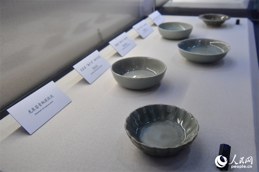 元青花博物館內展出的文物。人民網記者 時雨攝