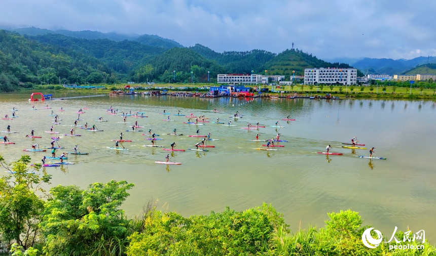 圖為比賽現場。人民網記者 朱海鵬攝