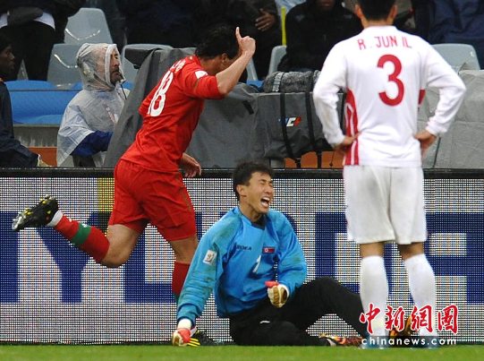 朝鲜0-7不敌遭葡萄牙悲壮出局 C罗破16月进球