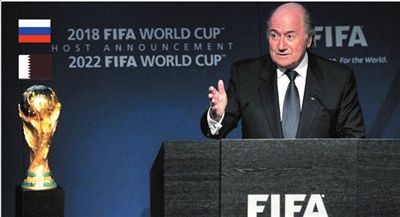 FIFA公布两届世界杯举办地 2018俄罗斯2022卡