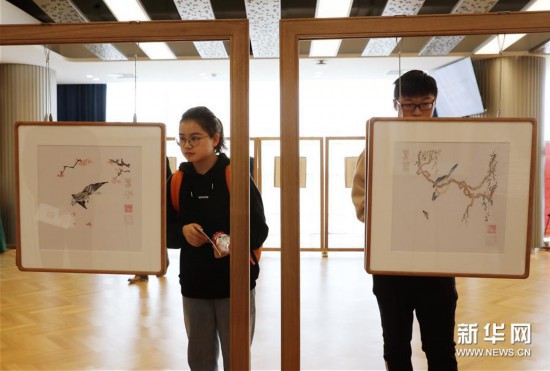 （文化）（7）“國家級非物質文化遺產木版水印藝術作品展”在同濟大學揭幕